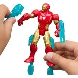 Iron Man Aksiyon Figürü, 11,5 Inç Süper Kahraman Oyuncağı - (DipCamo)Charcoal-White