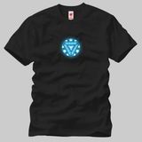 IRON MAN ARC Reactor Erkek Tişört Siyah XL