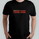 Iron Man / Demir Adam %100 Pamuklu Bisiklet Yaka T-Shirt Model - 1 - Siyah - 6 - 9 Yaş