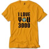 Iron Man Love 3000 Sarı Tişört Liyada - XS