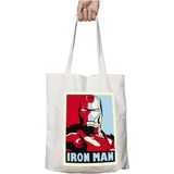 Iron Man Marvel Iki Tarafı Kalıcı Baskılı Yıkanabilir Okul Plaj Omuz Bez Çantası