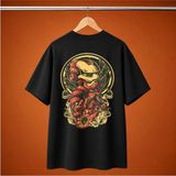 Iron Man Samurai Oversize Tisort - Siyah - XL