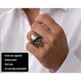 Iron Reaper Skull Ring Demir Muhafız Kuru Kafa Erkek Yüzüğü