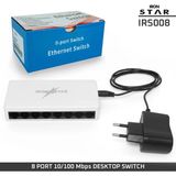Iron Star 8 Port 10/100 Mbps Desktop Swıtch / 8'li Internet Çoğaltıcı