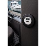 ironcaravan 12V USB , Type-C Şarj Soketi | Çekme Karavan, Tekne ve Ticari Araç Uyumlu | Panel Tipi
