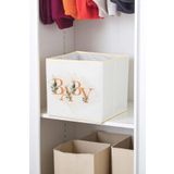 İronika Baby Kapaksız Kutu Dolap İçi Organizer Oyuncak Eşya Çamaşır Saklama Kutusu Düzenleyici 30X30x30