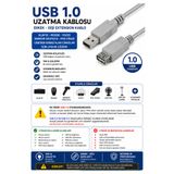 IRONSTAR 1.0 usb uzatma / 1.5 metre usb uzatma kablosu / mouse uzatma / kalvye uzatma / erkek dişi usb uzatma