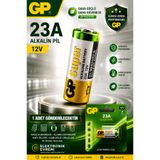 IRONSTAR 1 adet GP 23A pil / 23A 12V pil / Kumanda pili 23A / Garaj kumandası pili 23A / Alarm kumandası pili / 23A alkalin pil / Kapı zili kumanda pili / GP Super 23A 12V pil