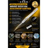 IRONSTAR 120mm Hassas cımbız / Elektronik tamir cımbızı / İnce uçlu cımbız / PCB tamir cımbızı / Mikro cımbız / Telefon tamir cımbızı / Devre tamir cımbızı / Saatçi cımbızı / Profesyonel hassas cımbız