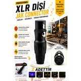IRONSTAR 2 adet XLR dişi jak / XLR dişi konnektör / Cannon dişi jak / Mikrofon jakı XLR dişi / 3 pin XLR dişi soket / XLR kablo ucu dişi / Profesyonel ses sistemi XLR dişi jak / Mikser hoparlör XLR dişi