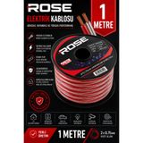 IRONSTAR 2X0.75 ELEKTRİK KABLOSU 1 METRE / 2X0.75 HOPARLÖR KABLOSU 1 METRE / anfi hoparlör bağlantı kablosu 1 metre / şeffaf hoparlör kablosu makara 1 metre / 0.75 KABLO / ses sistemi kablosu 2x0.75 1M / 075