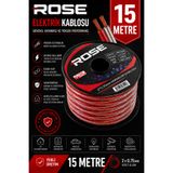IRONSTAR 2X0.75 ELEKTRİK KABLOSU 15 METRE / 2X0.75 HOPARLÖR KABLOSU 15 METRE / anfi hoparlör bağlantı kablosu 15 metre / şeffaf hoparlör kablosu makara 15 metre / 0.75 KABLO / ses sistemi kablosu 2x0.75 5M
