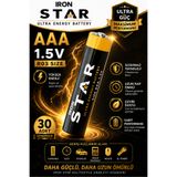 IRONSTAR 30 adet AAA pil / İnce kalem pil / AAA 1.5V pil / R03 pil / Kumanda pili / Saat pili / Mouse pili / Kablosuz klavye pili / Oyuncak pili / AAA çinko pil / Mikro kalem pil