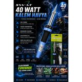 IRONSTAR 40 Watt kalem havya / Lehim havyası 40W / Elektronik kalem havya / Devre lehimleme / Lehim yapma / PCB lehimleme / Elektronik tamir / Havya 220V 40 Watt / İnce uçlu / Devre kartı lehimleme