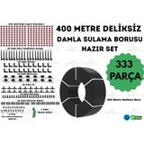 İrritime 400 Metre Deliksiz Damla Sulama Borusu ve Sulama Seti