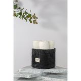 İrya Baggy Sepetli El Havlusu Antrasit - Ekru 4/30x50 - 30 x 50 cm