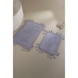 Irya Lorna 2’li Takım Banyo Paspası %100 Pamuk 40x60 + 60x90 Lila - Mor