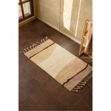 İrya Marble Tekli Banyo Paspası %100 Pamuk 50x80 Kahverengi