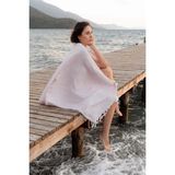 İrya Paloma Tekyüz Plaj Havlusu Pembe 90x170 - 90 x 170 cm