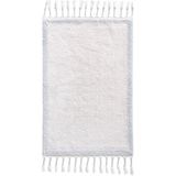İrya Root Açık Mavi Pamuklu Banyo Paspası 60 x 100 cm - Standart