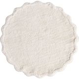 İrya Scallop Ekru Bambu Yuvarlak Banyo Paspası 90 x 90 cm - Standart