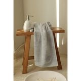 İrya Sedef Bambu Nakışlı El Havlusu 50X90 cm - 50 x 90 cm - Gri