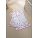 Irya Sherry 2’li Takım Banyo Paspası %100 Pamuk 40x60 + 60x90 Pembe - Renkli