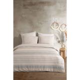 İrya Tiago 5 Parça Çift Kişilik Çantalı Nevresim Takımı - 13-Krem - 200 x 220 cm