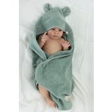 İrya Tiny Bear Organik Pamuk Bebek Kundak Mint 75x75 cm
