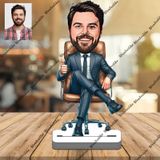 İş Adamı Ceo 3d Ahşap Biblo,sevgiliye Hediye,doğum Günü Hediye