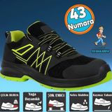 İş Ayakkabısı Çelik Demir Burunlu İş Güvenlik İnşaat Fabrika Ayakkabısı Bağcıklı Ayakkabı 43 Numara