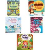 İş Bankası Kültür Yayınları 555 Eğlenceli Çıkartma - Araçlar + 4 Kitap (Set)
