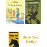 İş Bankası Kültür Yayınları Arkadaşım Elif - Elif Jimnastik Yapıyor + Dünyanın Merkezine Yolculuk + Siyah Inci Hediye