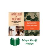 İş Bankası Kültür Yayınları Atatürk İlkeleri Ve İnkılâp Tarihi Cilt 1 + Geometri + Dünya Klasiği Hediye