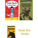 İş Bankası Kültür Yayınları Belalı Charlie ve Kedi Kapısı + Dünyanın Merkezine Yolculuk + Siyah Inci Hediye