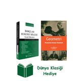 İş Bankası Kültür Yayınları Borçlar Hukuku Bilgisi Genel Hükümler + Geometri + Dünya Klasiği Hediye