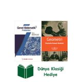 İş Bankası Kültür Yayınları Çözümlü Genel Matematik Problemleri 1 + Geometri + Dünya Klasiği Hediye