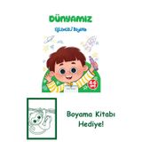 İş Bankası Kültür Yayınları Dünyamız – Eğlenceli Boyama + Yapışkanlı Not Kağıdı