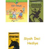 İş Bankası Kültür Yayınları Elif Öfkeli - Ilk Okuma Kitabım + Dünyanın Merkezine Yolculuk + Siyah Inci Hediye - Hayır