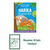 İş Bankası Kültür Yayınları Harika Hayvanlar – Süper Hayvanlar Boyama Serisi + Yapışkanlı Not Kağıdı