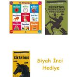 İş Bankası Kültür Yayınları Ilk Kitaplığım Seti: 9 Kitap 12 Sayfa (Her Biri) + Dünyanın Merkezine Yolculuk + Siyah Inci Hediye