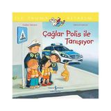 İş Bankası Kültür Yayınları Ilk Okuma Kitabım - Çağlar Polis ile Tanışıyor + Eğlenceli Taşıtlar - Boyama Kitaplarım 3-4 Yaş + 35 Kitap Set