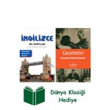 İş Bankası Kültür Yayınları İngilizce Dil Kartları + Geometri + Dünya Klasiği Hediye
