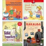 İş Bankası Kültür Yayınları Iş Bankası Kültür Yayınları / Tuna Tuvalet Eğitimine Başlıyor + Minik Elif'in Tuvalet Eğitimi + Kaka Yaparken Acıtıyor + Kakaloji / Tuvalet Eğitimi Temalı 4 Kitap Set