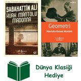 İş Bankası Kültür Yayınları Kürk Mantolu Madonna + Geometri + Dünya Klasiği Hediye - Hayır