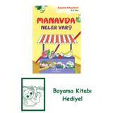 İş Bankası Kültür Yayınları Manavda Neler Var? – Boyama Kitaplarım 4-5 Yaş + Yapışkanlı Not Kağıdı