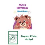 İş Bankası Kültür Yayınları Mutlu Hayvanlar – Eğlenceli Boyama + Yapışkanlı Not Kağıdı