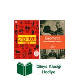 İş Bankası Kültür Yayınları Psikoloji Kitabı (Ciltli) + Geometri + Dünya Klasiği Hediye