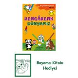 İş Bankası Kültür Yayınları Rengârenk Dünyamız – Boyama Kitaplarım 3-4 Yaş + Yapışkanlı Not Kağıdı