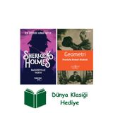 İş Bankası Kültür Yayınları Sherlock Holmes Baskerville Tazısı + Geometri + Dünya Klasiği Hediye
